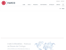 Tablet Screenshot of farco-pharma.de